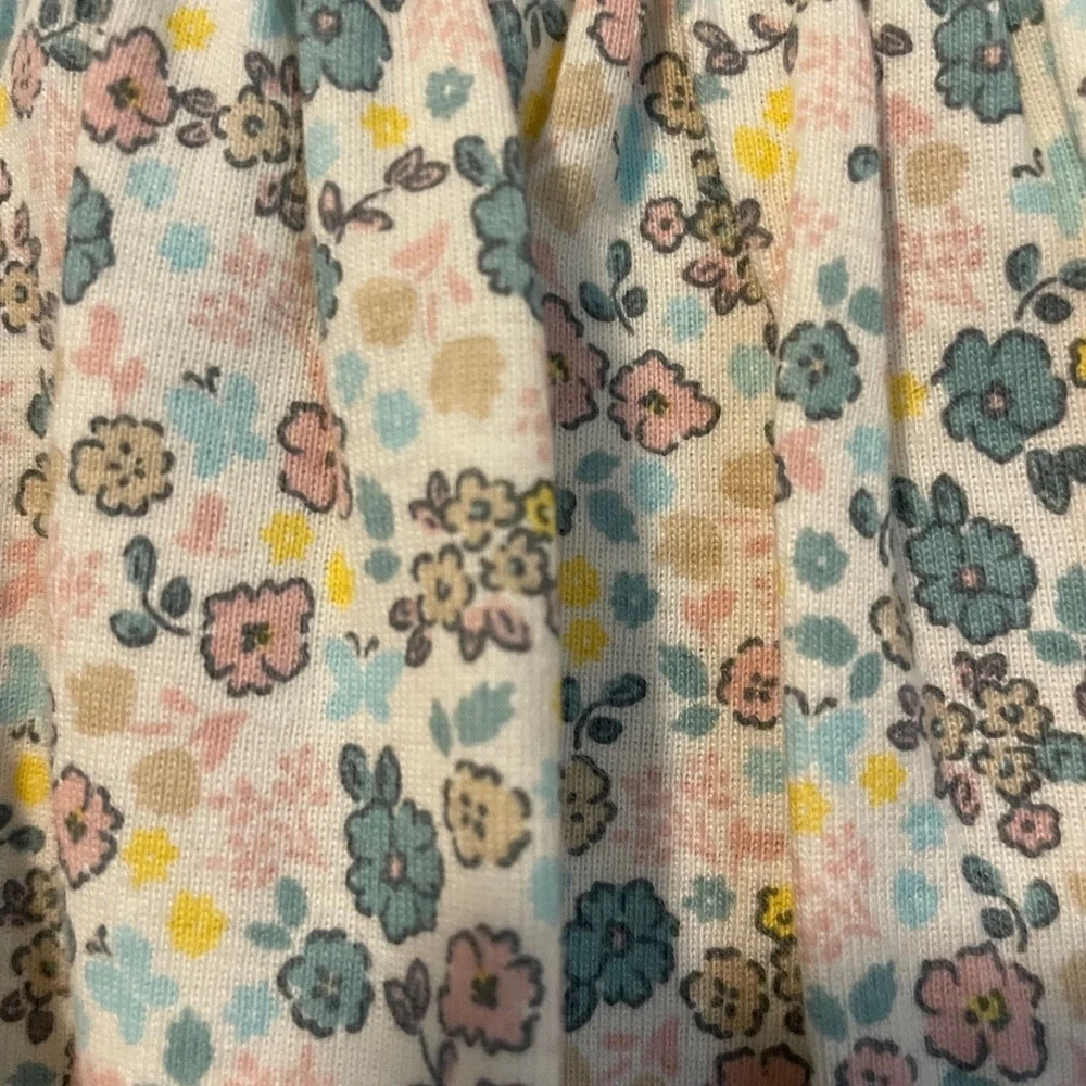 Carter NWT sundress with Flutter Sleeves and Peter Pan Collar attached pants 12M